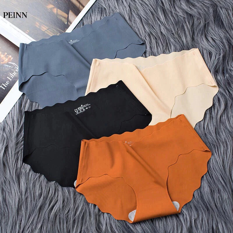 [Peinn] Quần lót nữ Peinn QLS08 đúc su thun lạnh không đường may viền gợn sóng tôn dáng gợi cảm