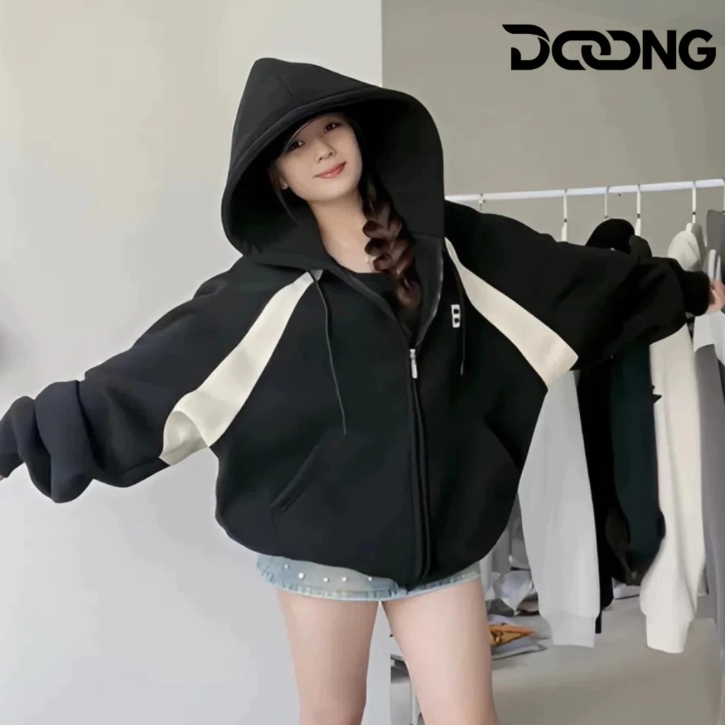 [XẢ HÀNG] Áo Khoác NỈ BELLY BEAR THÊU CHỮ NỔI Nỉ Bông Dày Dặn BM286, Áo Khoác CAO CẤP Nam Nữ Mũ Form Rộng DOONG