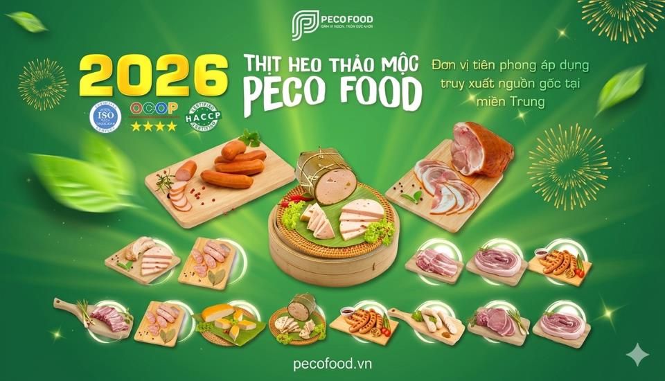 OCOP - Peco Food - Thịt Heo Thảo Mộc