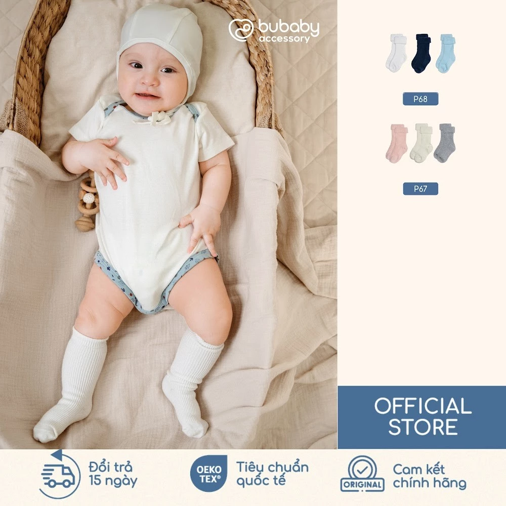 Tất trẻ em cao cổ Kids BU Baby ACT2336P3