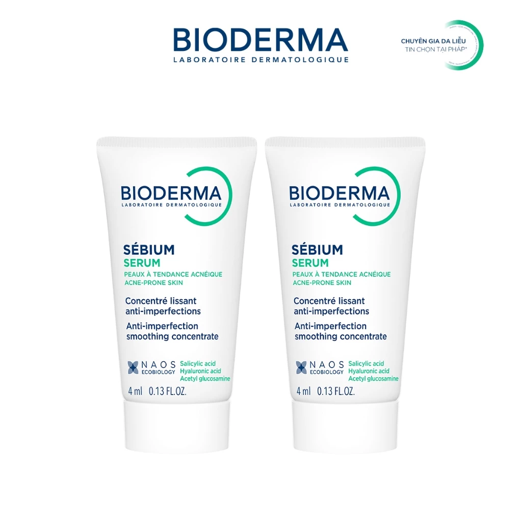 [QUÀ TẶNG KHÔNG BÁN] Tinh chất sáng mịn, mờ thâm Bioderma Sébium Serum cải thiện toàn diện da dầu mụn - 4mlx2