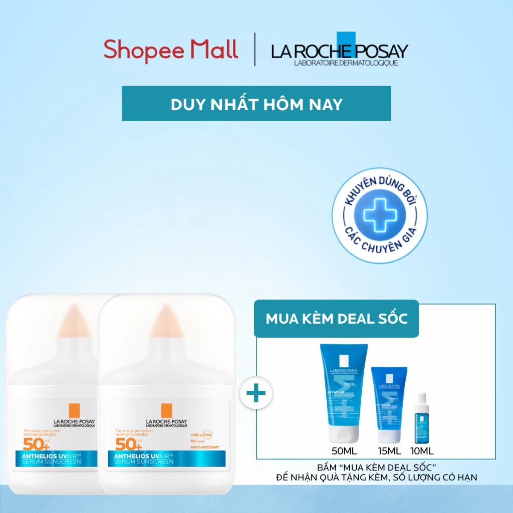 [VB Var] Bộ đôi chống nắng La Roche-Posay Anthelios SPF 50+ 50ml