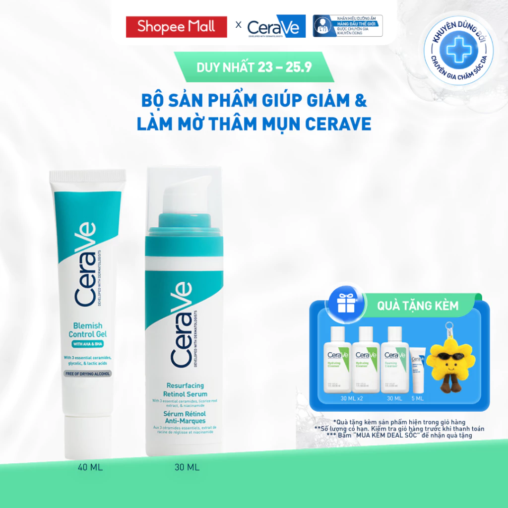 [VB] Bộ sản phẩm giúp giảm & làm mờ thâm mụn CeraVe